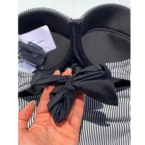 NWT Jessica Simpson 50s Pin-Up Retro Vintage One Piece Swimdress - M - Picture 9 of 11